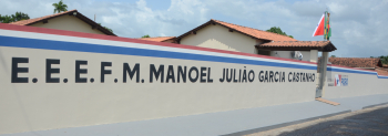 Notícia: Reconstruída, Escola Estadual Manoel Julião Garcia Castanho é entregue em Bragança